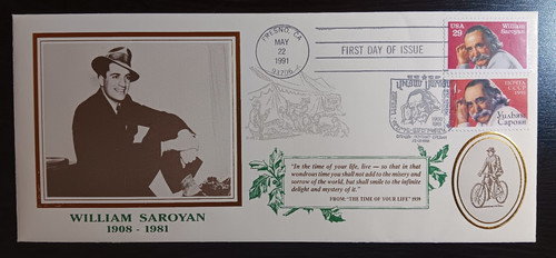 Fdc william saroyan - 1908,